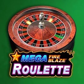 Mega Fire Blaze Roulette online game logo by Playtech on baxter-bets.com