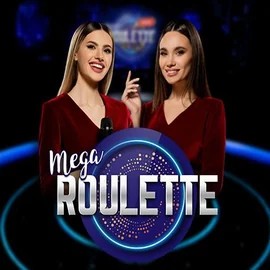 Mega Roulette logo by Pragmatic Play at Baxterbet Casino
