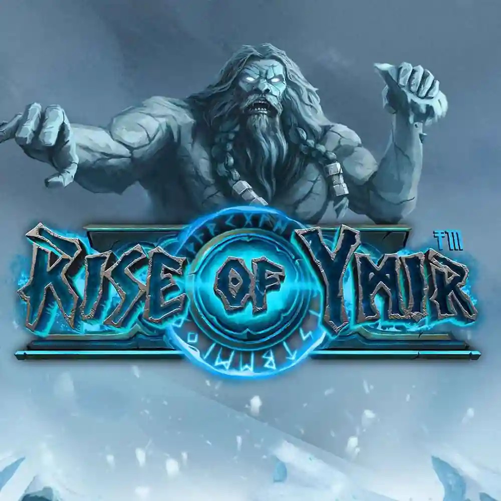 Rise of Ymir slot logo by Hacksaw Gaming at Baxterbet Casino