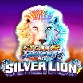 Stellar Jackpots with Silver Lion slot icon by Lightning Box Game, available at Baxterbet Casino